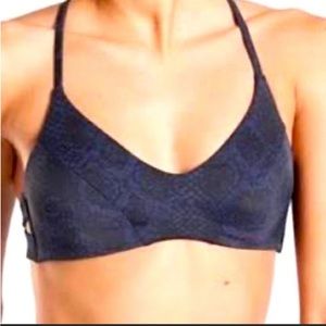 Athleta Snake Bikini Top NWT!